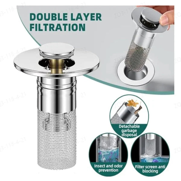 🔥Buy 2 Get 1 Free🔥Stainless Steel Floor Drain Filter | Say goodbye to clogged sewers