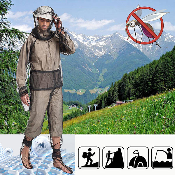 Leichte Anti-Mücken-Jacke &amp; -Hose &amp; Überschuhe &amp; Handschuhe für den Außenbereich