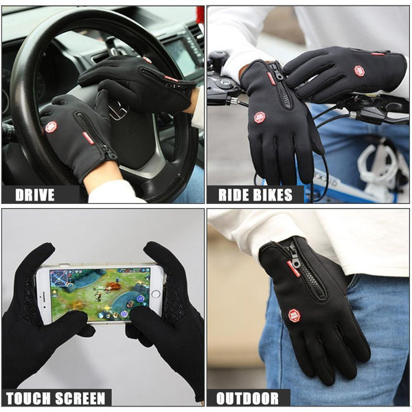 Gants thermiques chauds Tendaisy pour cyclisme, course à pied, conduite