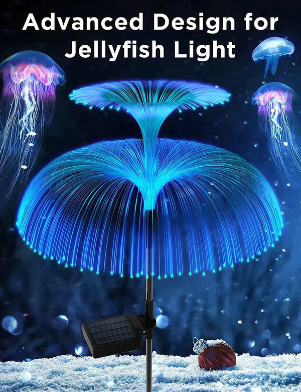 🔥New Year Big Sale 49% OFF🔥 Solar Waterproof Outdoor Lawn Color Changing Jellyfish Ambient Light