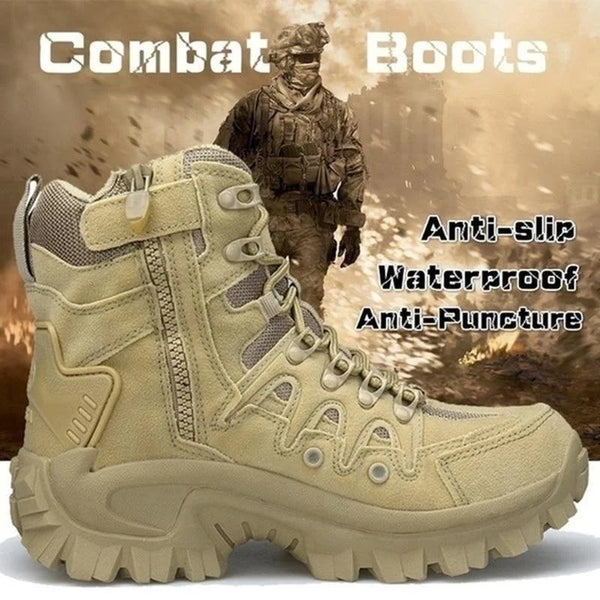 🎅🎄Christmas Early Sale 58% OFF🎄Men Outdoor Waterproof Non-Slip Hiking Boots Combat Boots