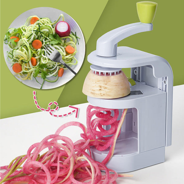 [Practical Gift] Multifunctional Household Manual Vegetable Spiral Cutter